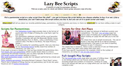 Desktop Screenshot of lazybeescripts.co.uk